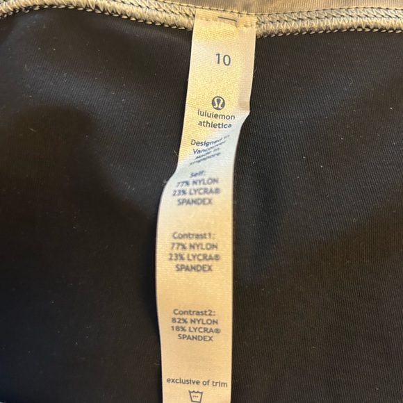 Lululemon, NWT, black, knee length leggings - Picture 4 of 6